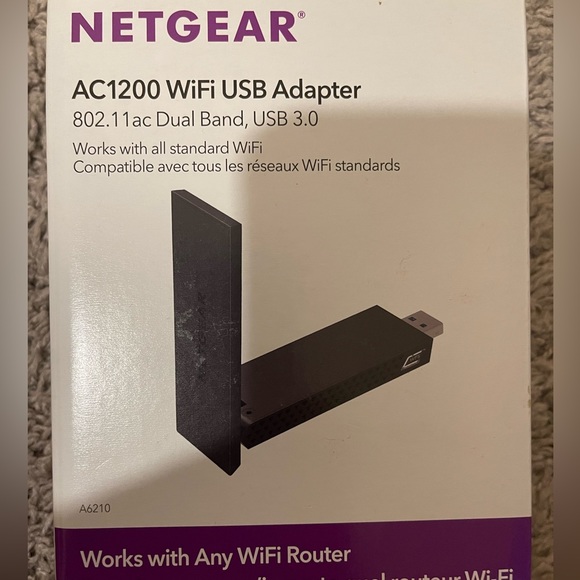 New! NETGEAR® AC1200 WiFi USB Adapter
802.11 ac Dual Band, USB 3.0 - Picture 4 of 8